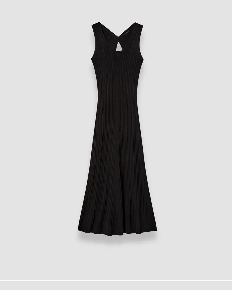 Joseph Viscose Rib Knit Dress Black