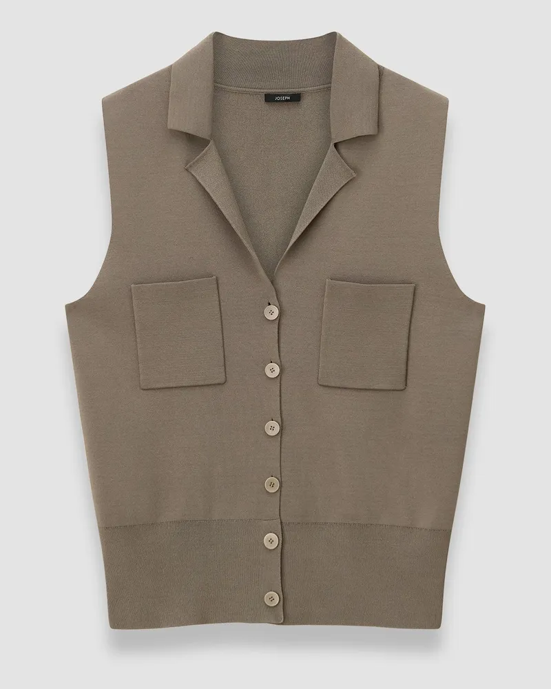 Joseph Milano Knit Stretch Vest - XS 