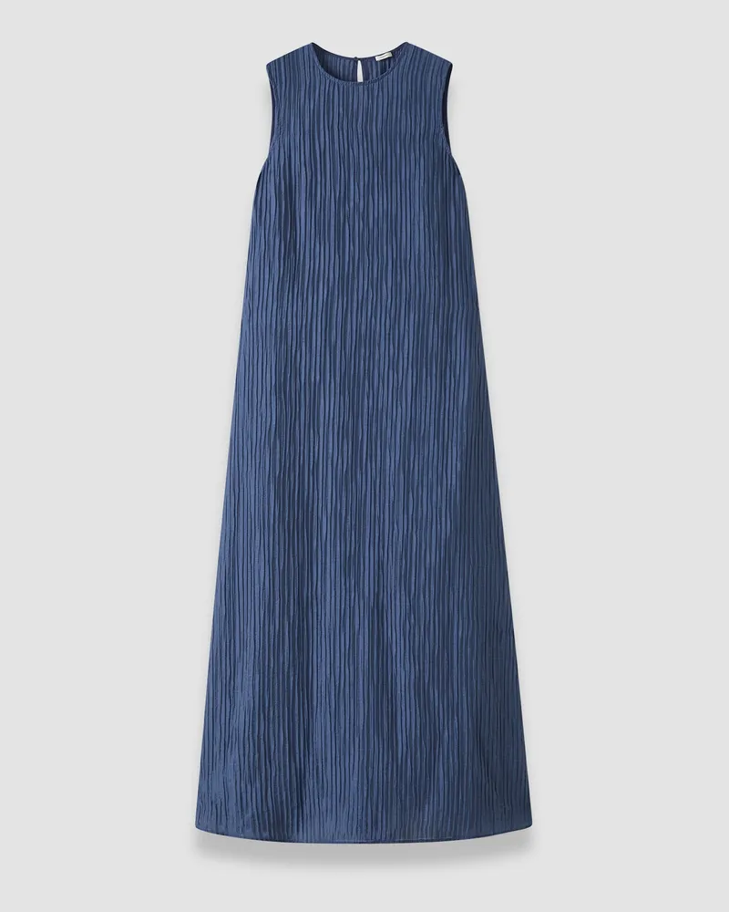 Joseph Dion Fluid Crinkle Dress - Shorter Blue