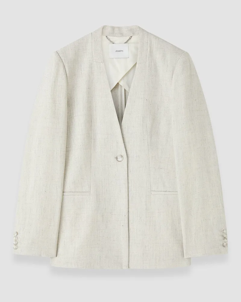Joseph Ferula Textured Cotton Linen Jacket - 44 