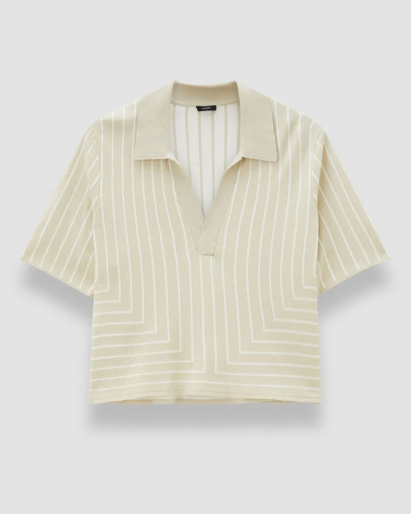 Joseph Geometric Jacquard Silk Blend Top - XS 