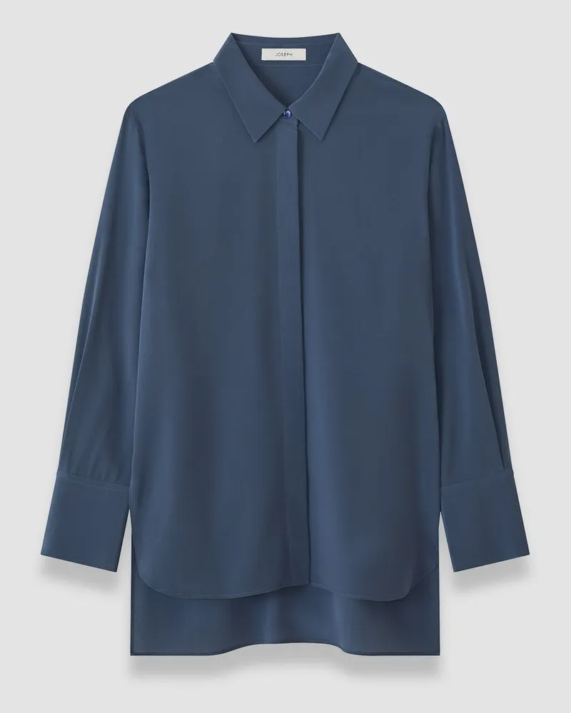 Joseph Bold Crepe de Soie Silk Blouse - 48 