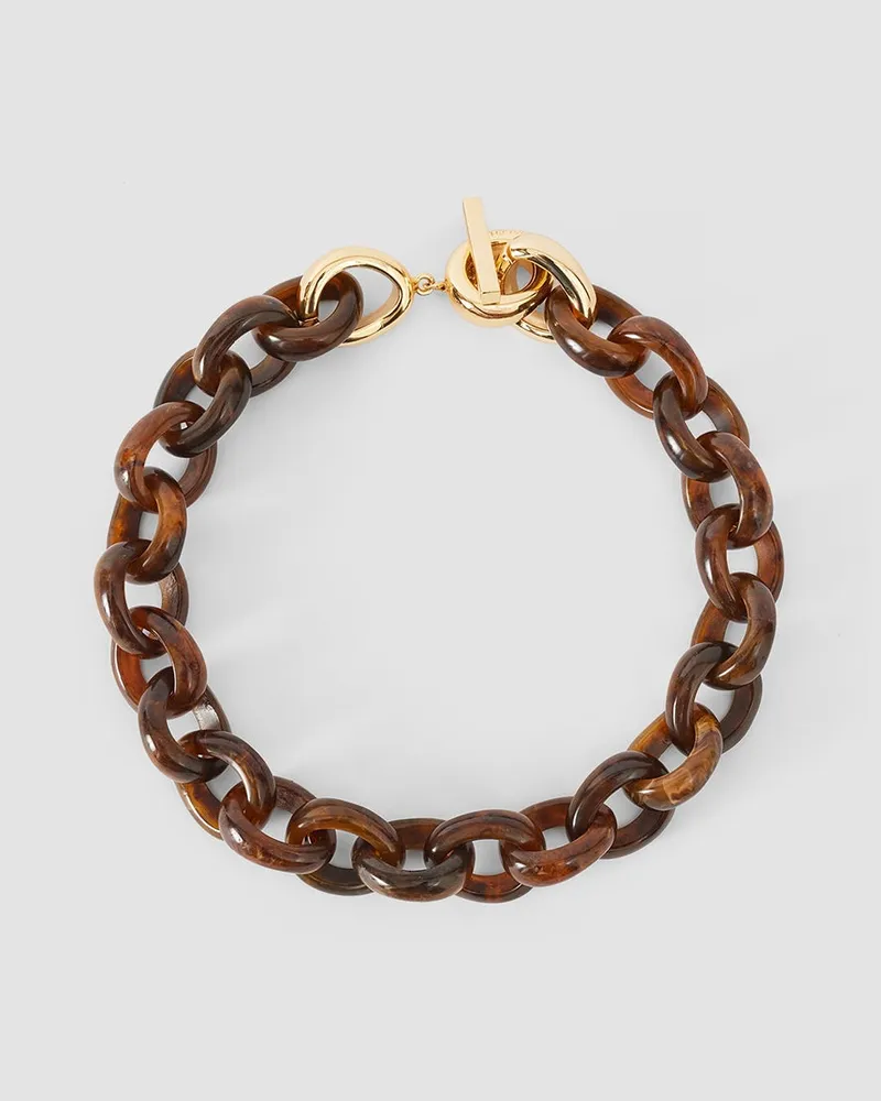 Joseph Bean Link Resin Necklace - One Size 