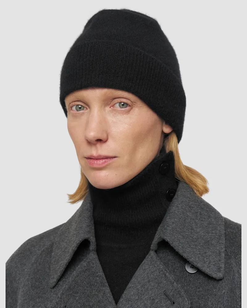 Joseph Brushed Cashmere Hat Black