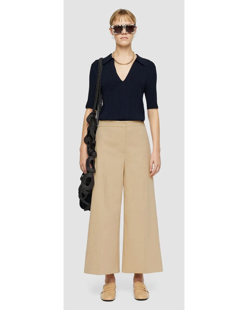 Joseph Light Gabardine Stretch Temple Trousers Sesame