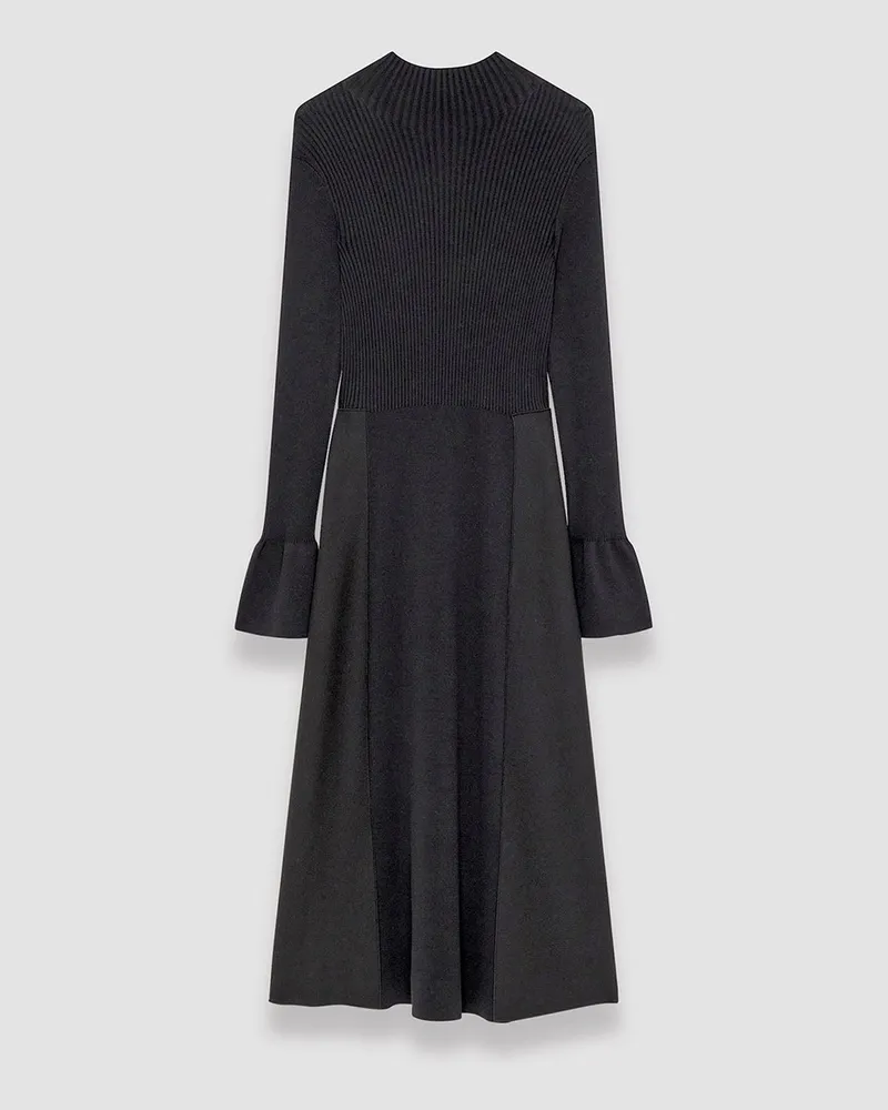 Joseph Mixed Media Duperre Dress Black