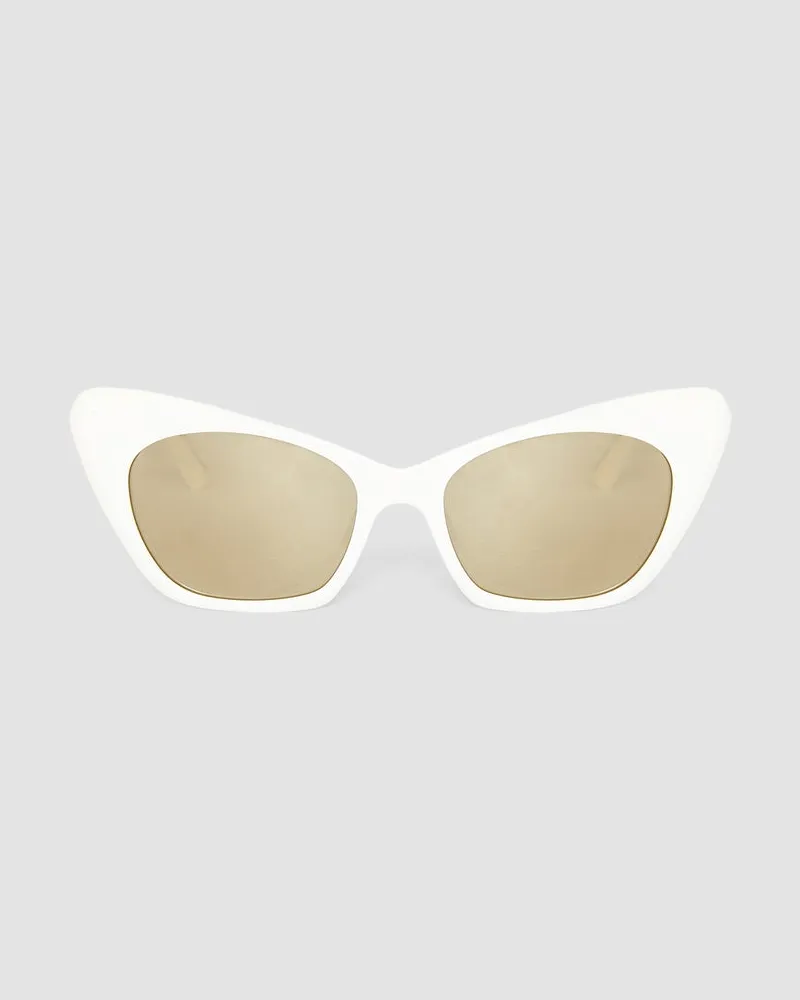 Joseph Cat Eye Sunglasses White
