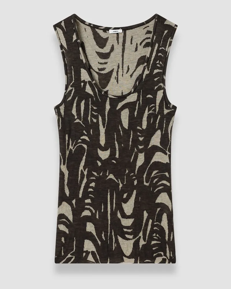 Joseph Silla Cashair Jacquard Vest - XXS 