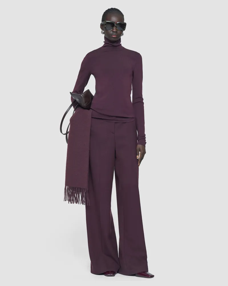 Joseph Silk Stretch High Neck Top - XXS 
