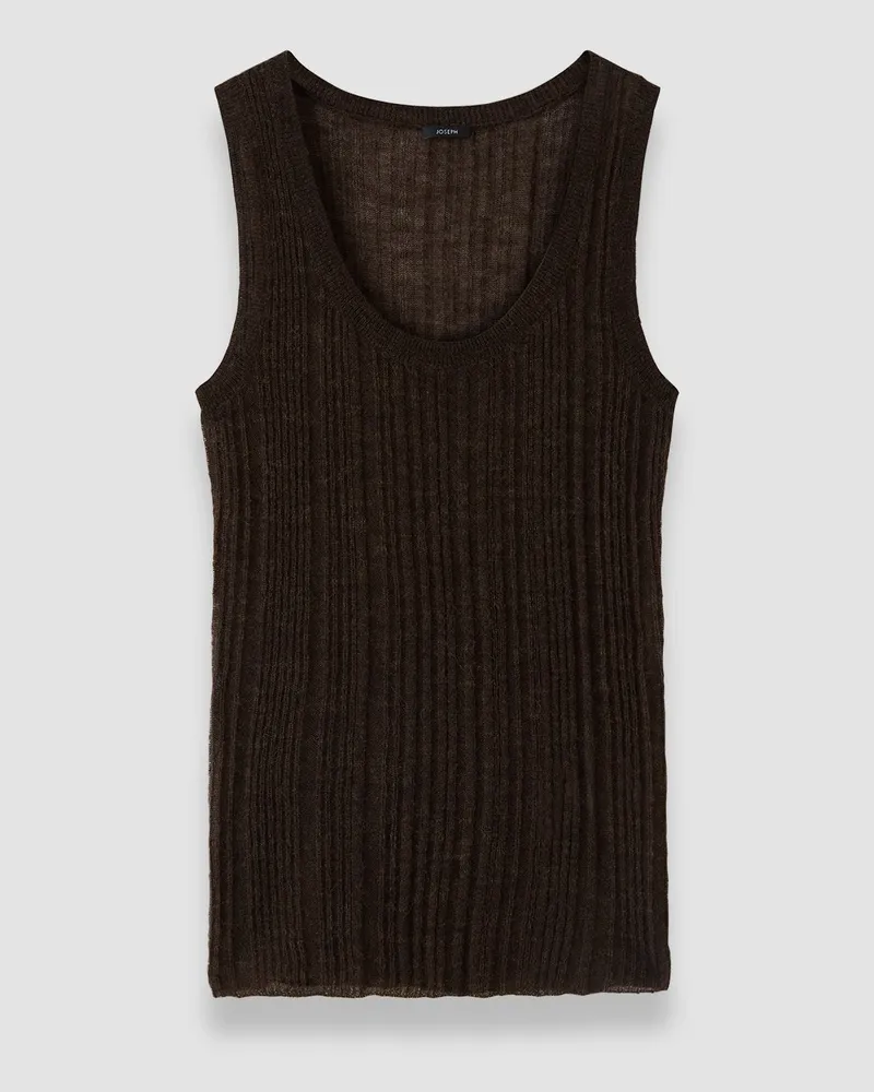 Joseph Ycaza Sheer Wool Rib Vest - XXS 