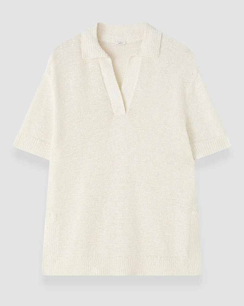Joseph Rian Open Cotton Knit Polo Top - XXS 