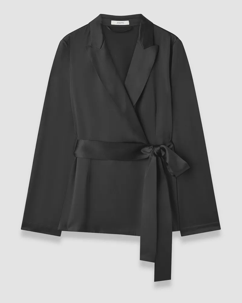 Joseph Archer Silk Satin Jacket - 44 