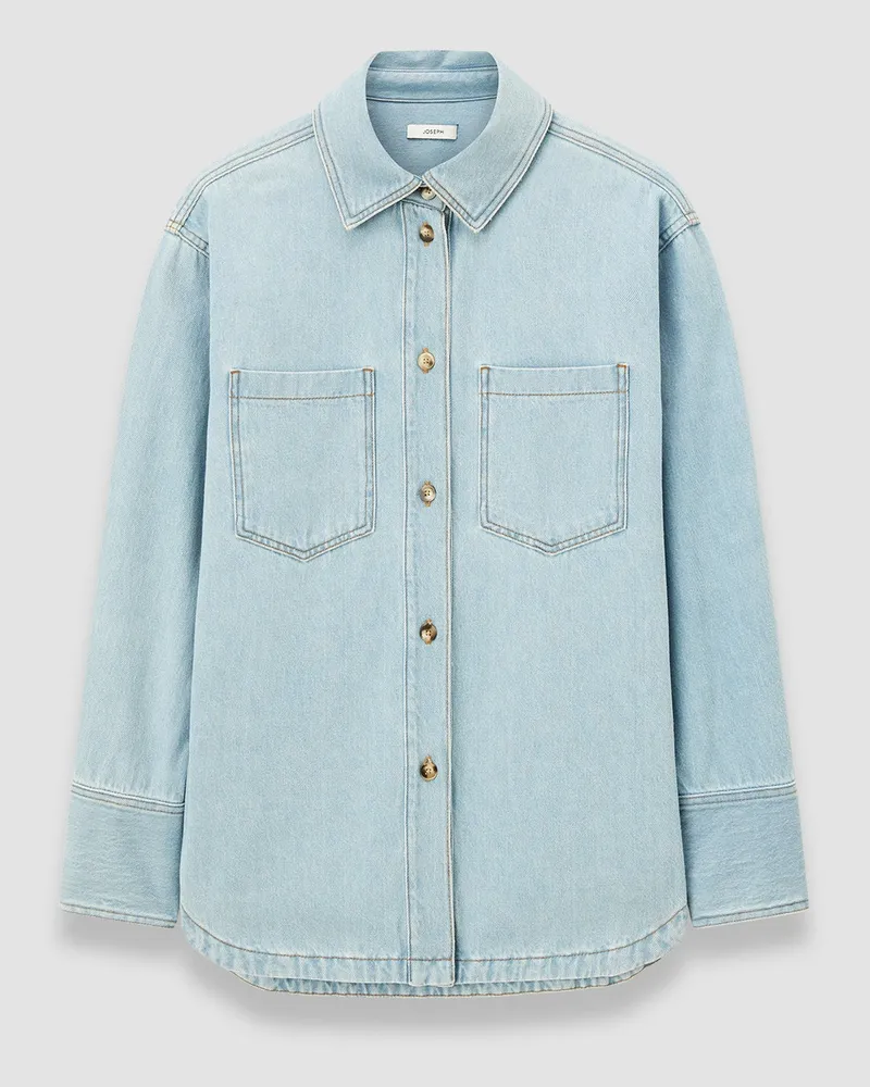 Joseph Idar Light Denim Shirt - 44 