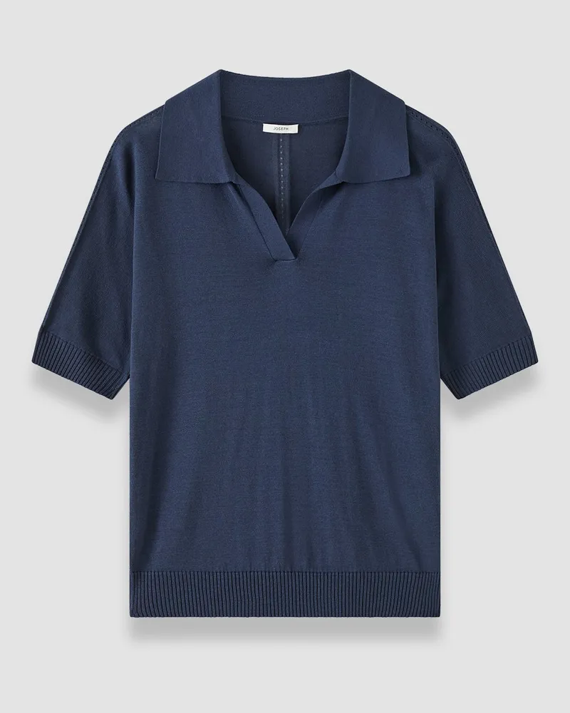Joseph Niata Superfine Silk Polo Top - XXS 