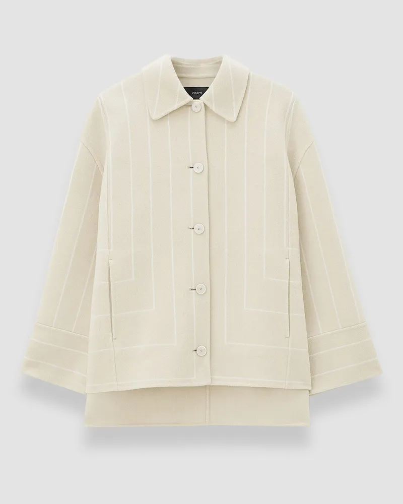 Joseph Molitor Geometric Double Face Wool Coat - 44 