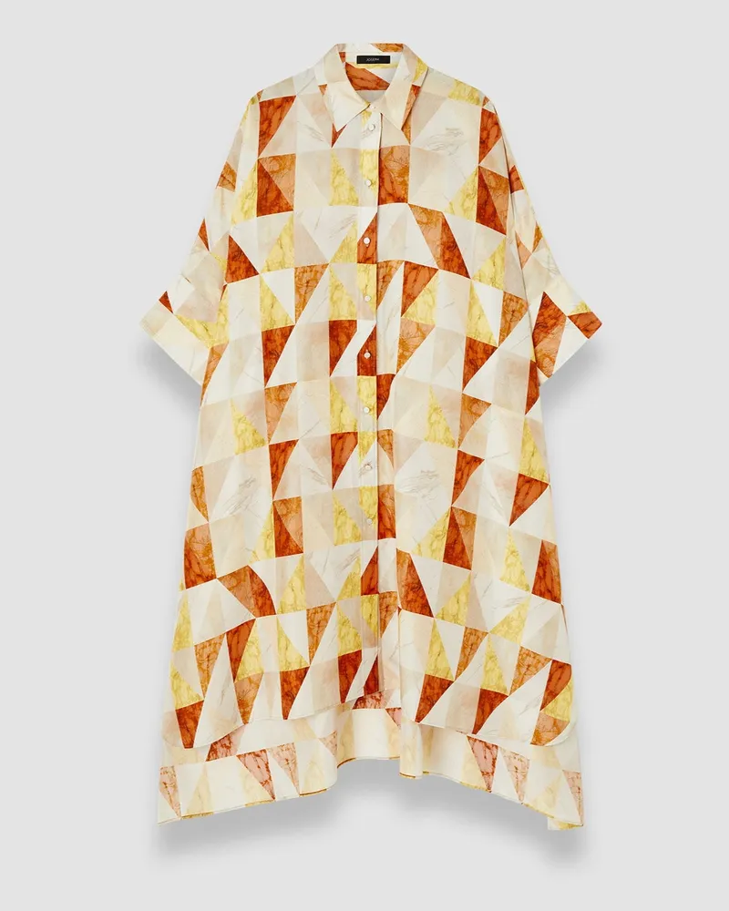 Joseph Dania Marble Print Silk Dress Multicolour