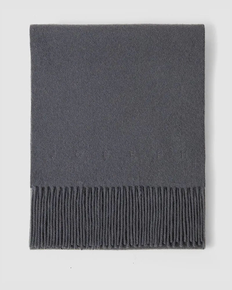 Joseph Cecile Wool Scarf Grey