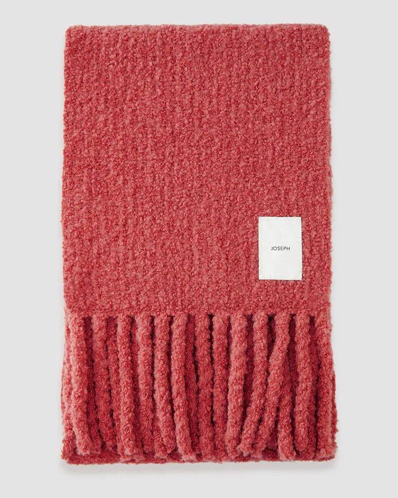 Joseph Bouclé Knit Scarf Pink