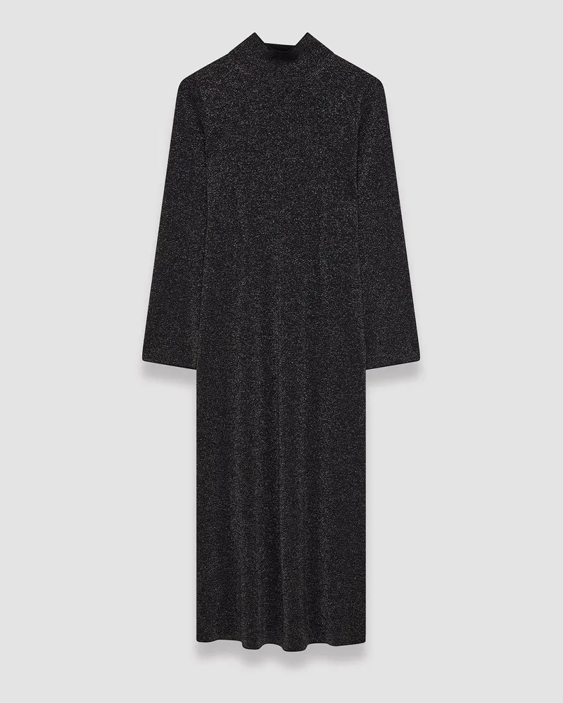 Joseph Double Face Lurex Merino Dress Black