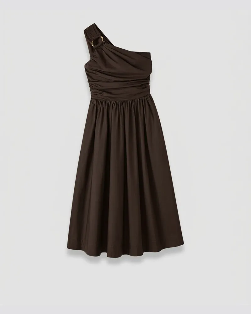Joseph Ros Cotton Poplin Dress - Shorter Brown