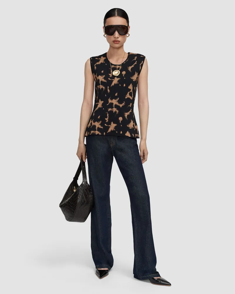 Joseph Acis Tortoiseshell Knit Tank Top - XXS 