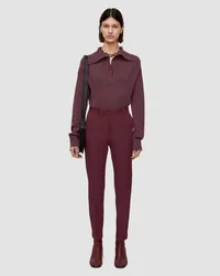 Joseph Gabardine Stretch Coleman Trousers Merlot