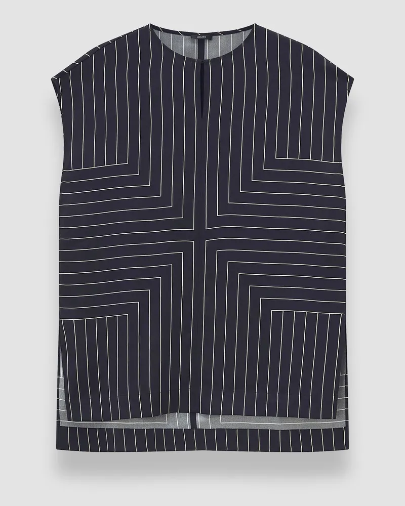 Joseph Louison Geometric Print Silk Top - 42 