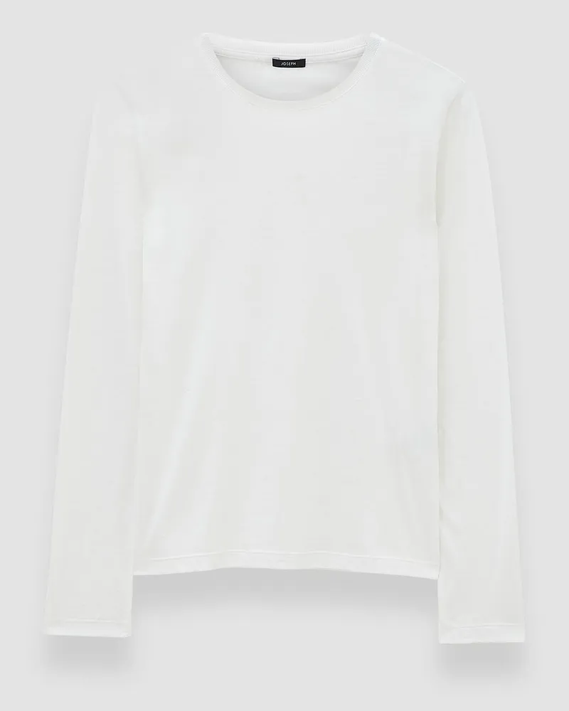 Joseph Cotton Silk Jersey Long Sleeve T-Shirt - XXS 