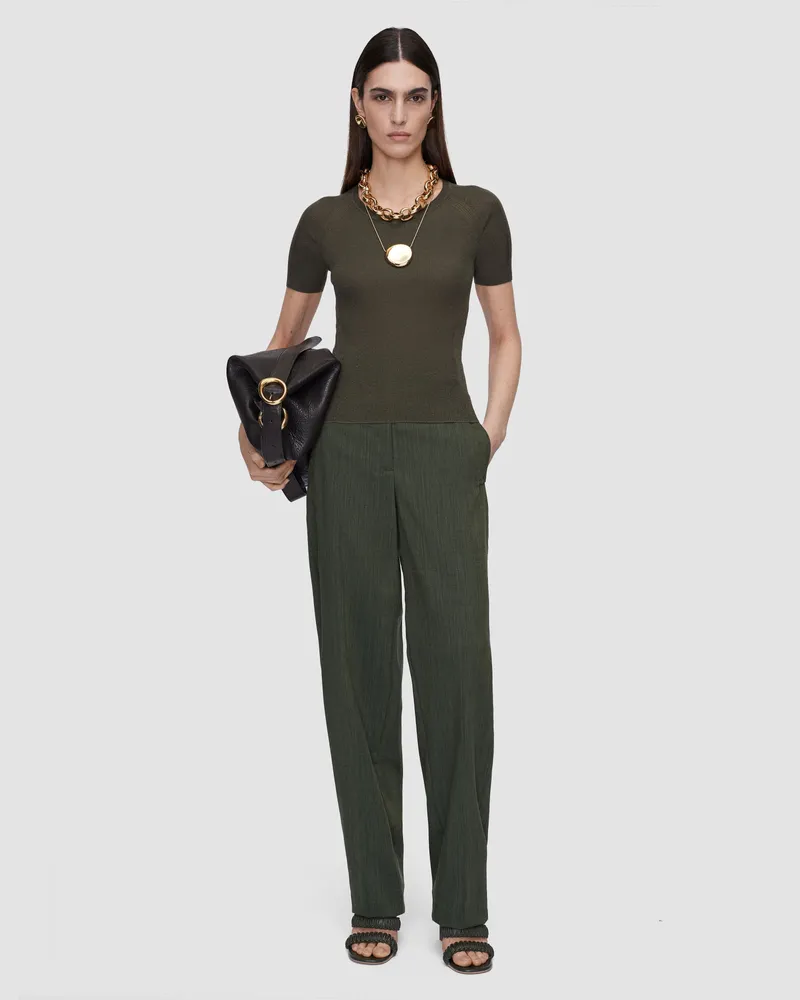 Joseph Belarb Linen Blend Knit T-Shirt - XXS 