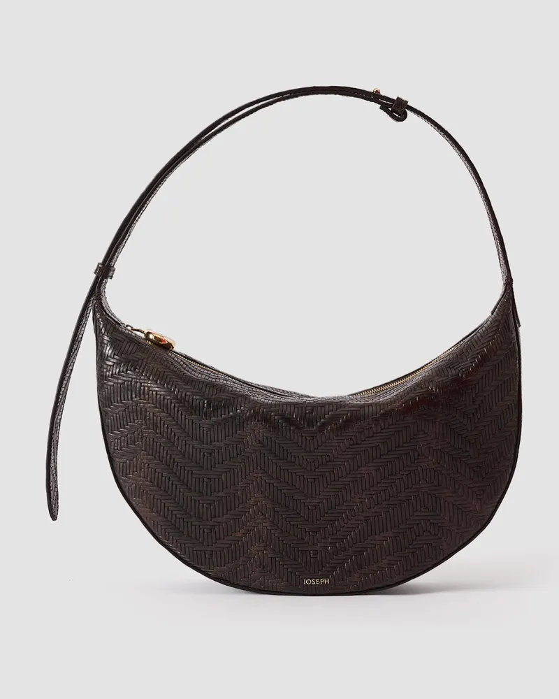 Joseph Large Bean Woven Leather Bag - One Size 