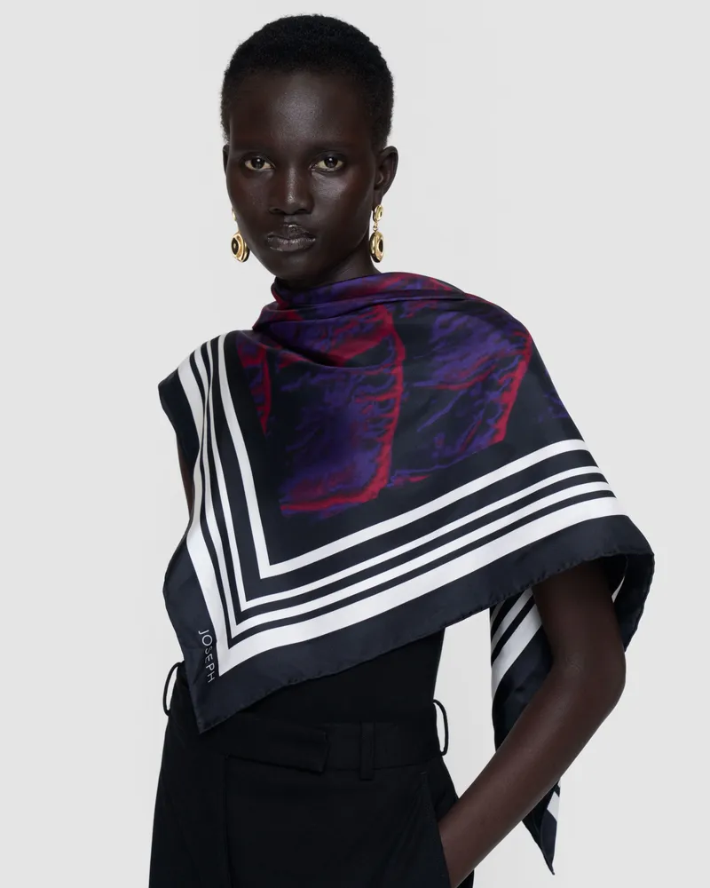 Joseph Zhara Silk Scarf Multicolour
