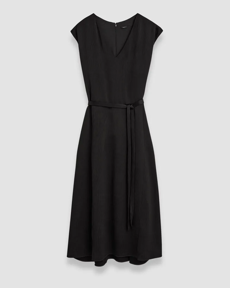 Joseph Lutece Textured Viscose Dress Black