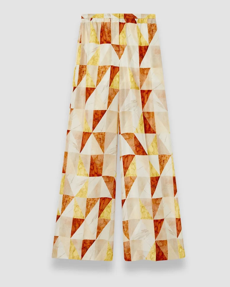 Joseph Thoresby Marble Print Silk Trousers - Shorter / 44 