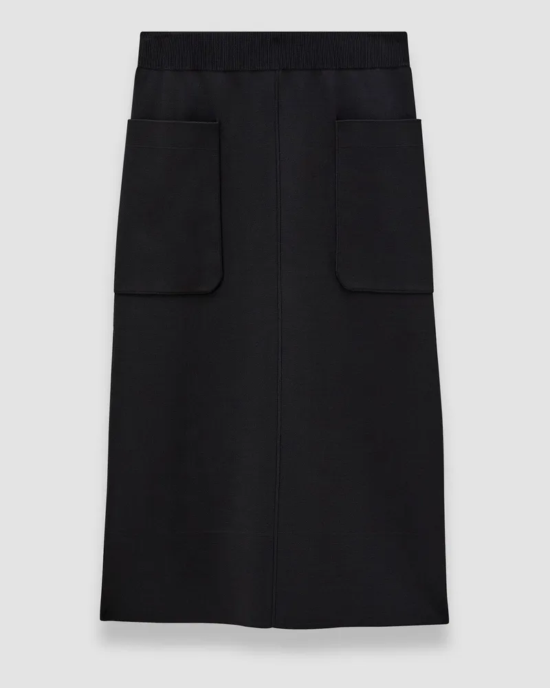 Joseph Milano Knit Stretch Skirt Black