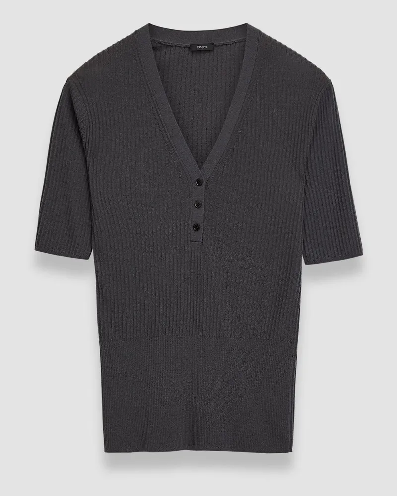 Joseph Merino Rib V Neck Top - XS 