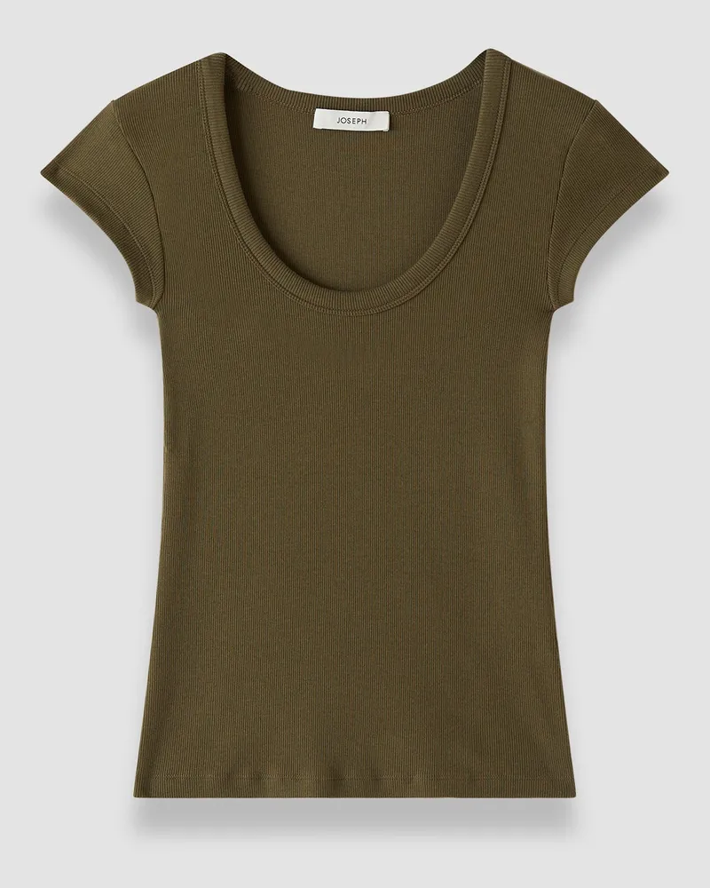 Joseph Saba Cotton Rib Top - XS 
