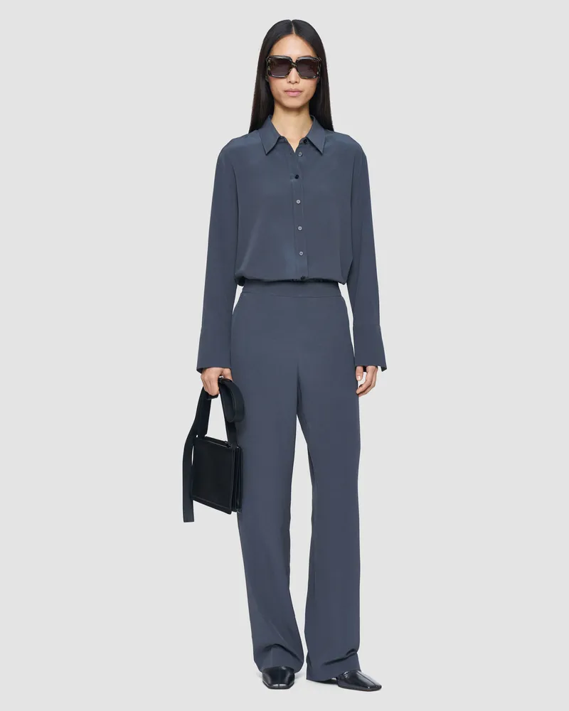 Joseph Sahel Crepe de Chine Silk Trousers - Shorter / 44 