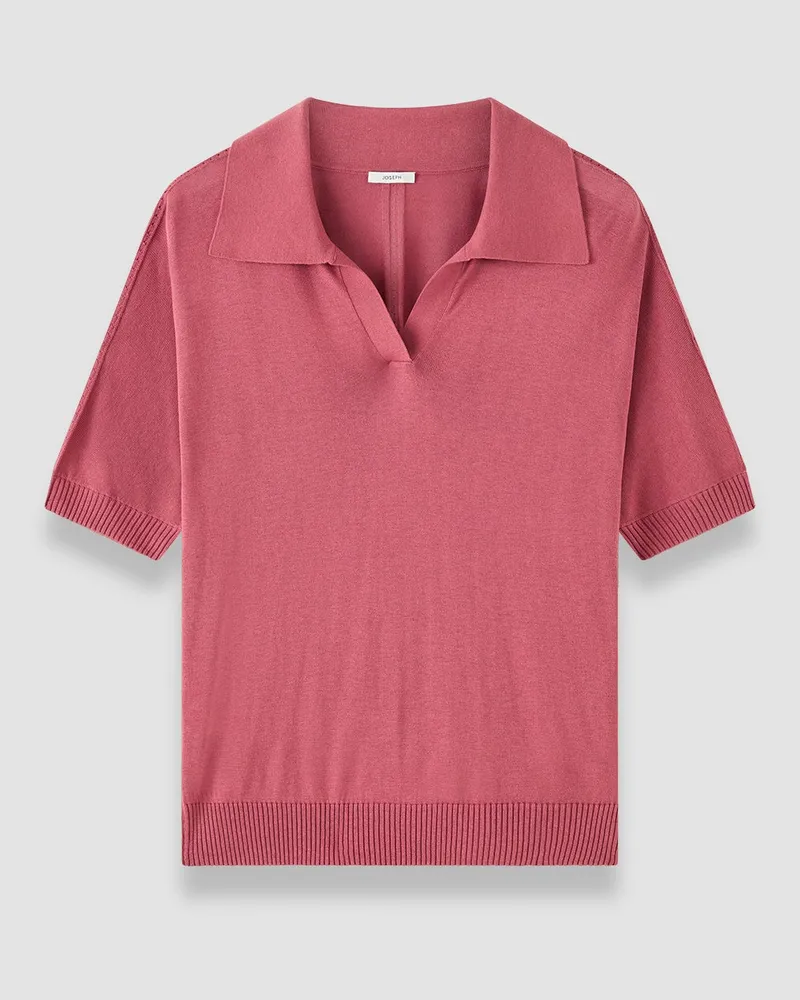 Joseph Niata Superfine Silk Polo Top - XXS 