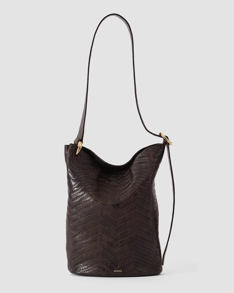 Joseph Bucket Woven Leather Bag - One Size 