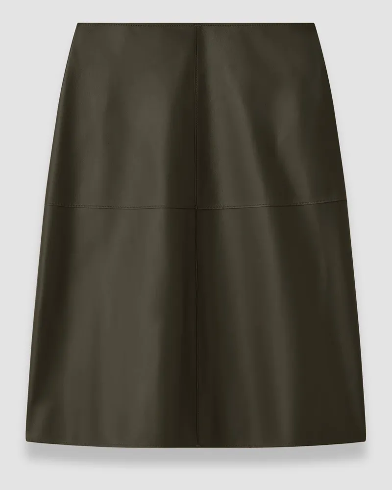 Joseph Niven Soft Nappa Leather Skirt Green