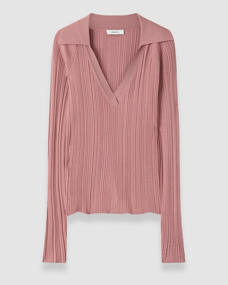 Joseph Chelia Plissé Knit Top - XXS 