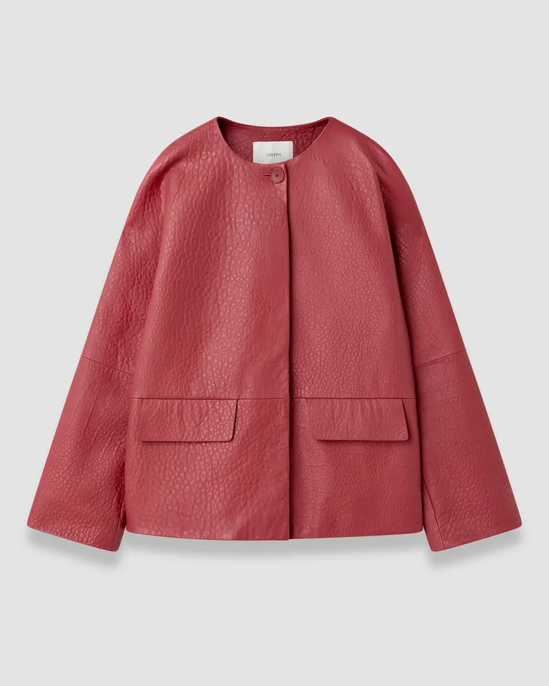 Joseph Barbs Pebble Leather Jacket - 44 