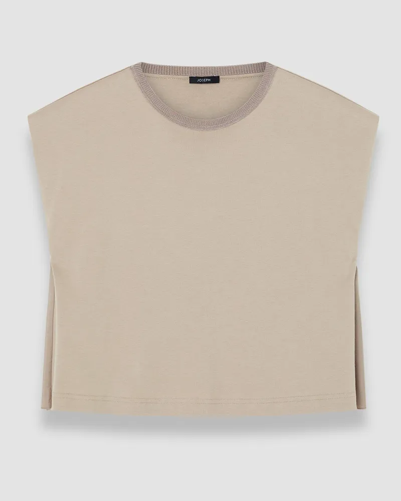 Joseph Cotton Poplin Jersey T-Shirt - 42 