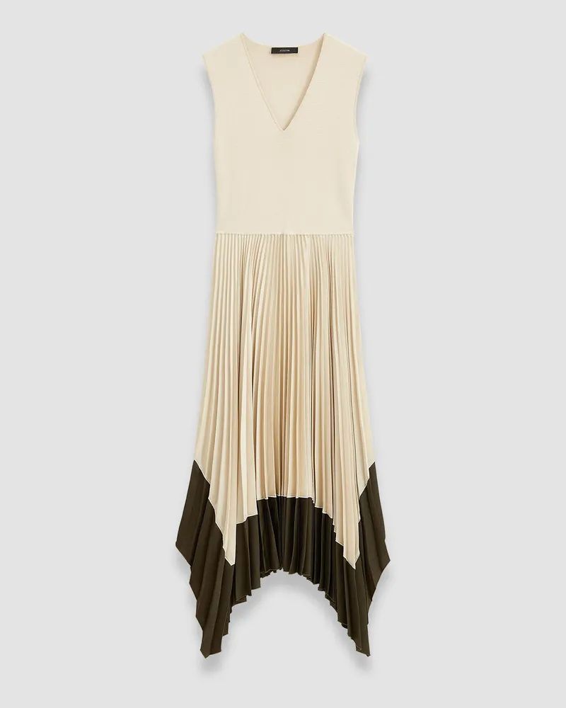 Joseph Knit Weave Plissé Animation Dura Dress - Regular White