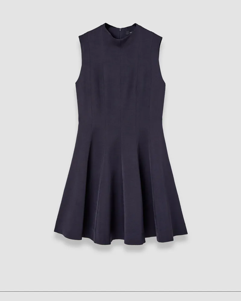 Joseph Edita Viscose Crepe Mini Dress Blue