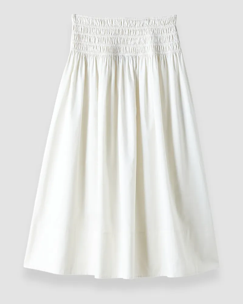 Joseph Leonie Cotton Sateen Skirt White