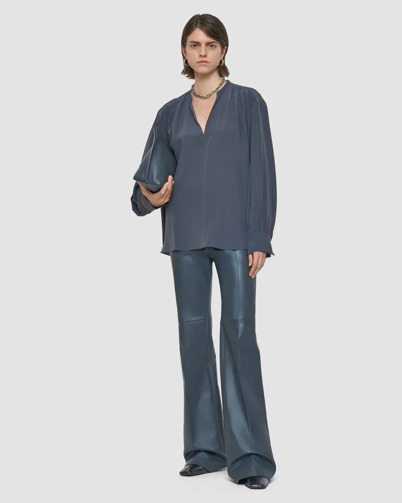 Joseph Blondel Crepe de Chine Silk Blouse - 46 