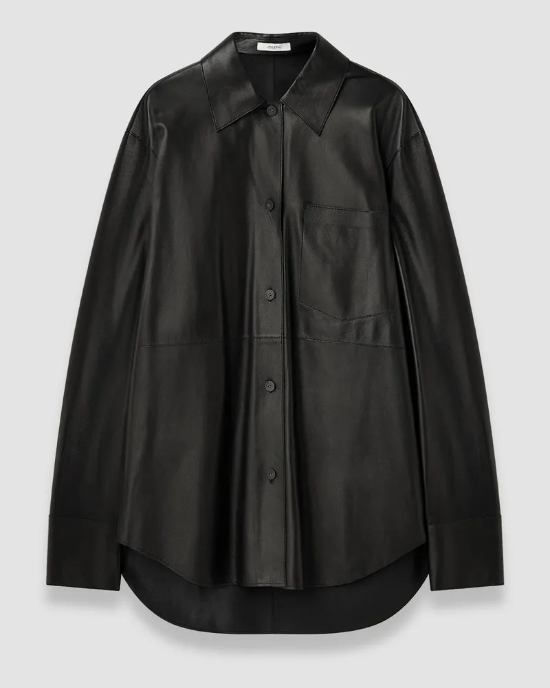 Joseph Penna Soft Nappa Leather Overshirt - 40 