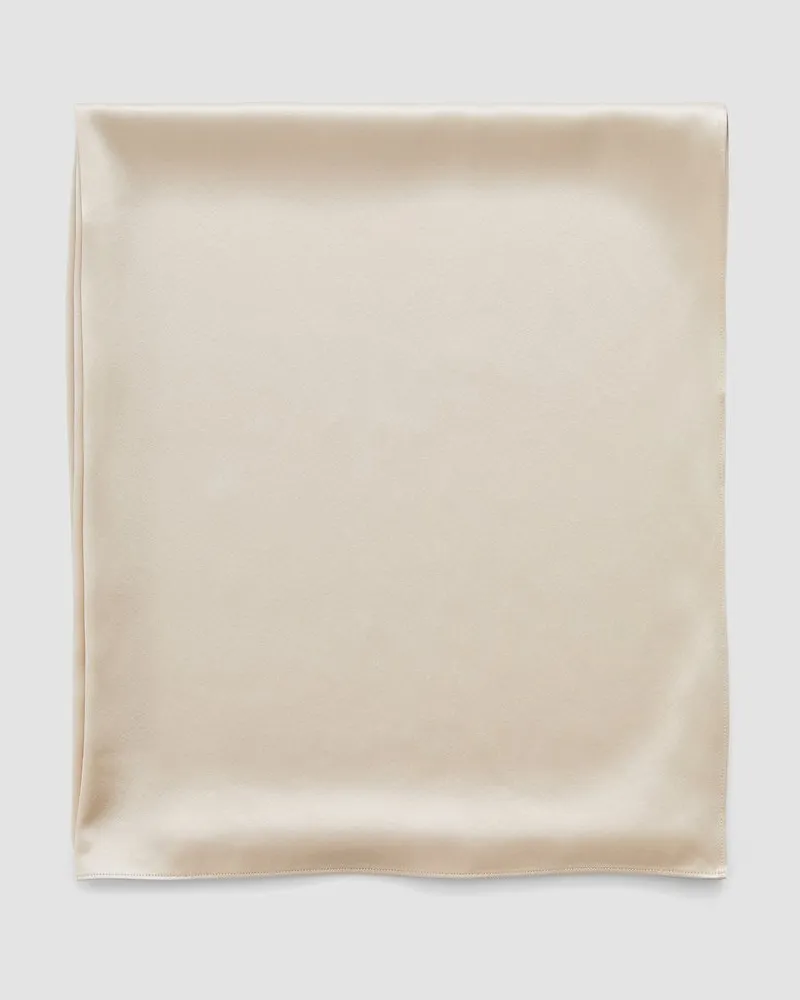 Joseph Silk Satin Scarf Beige