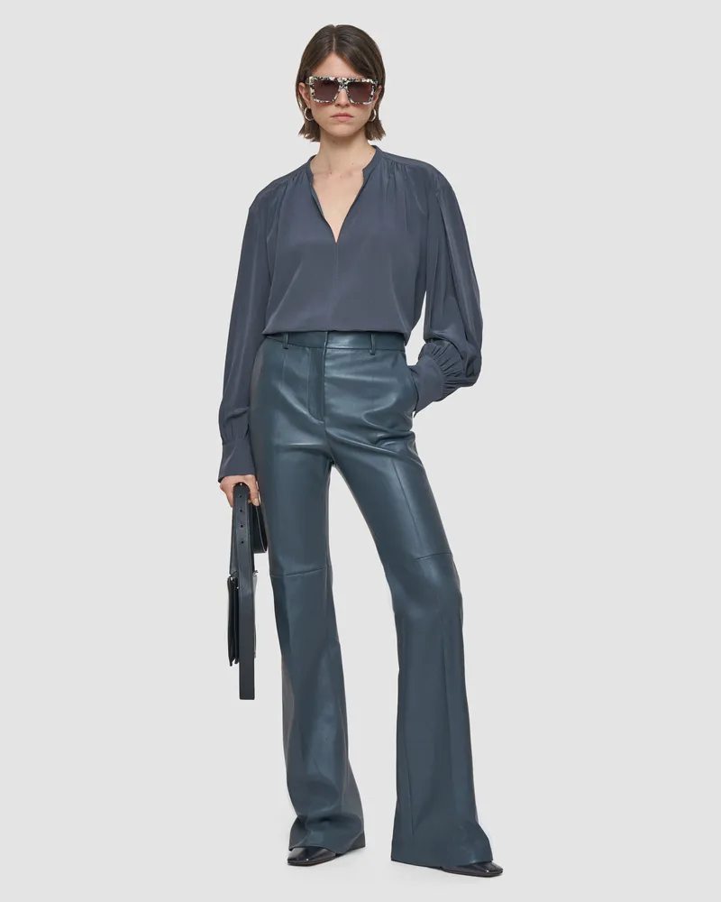 Joseph Tafira Leather Stretch Trousers - 44 
